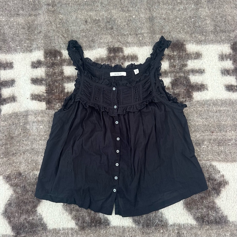 Dôen Fidella Black Tank Top - Picture 3 of 7